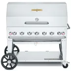 image of Crown Verity CV-MCB-48RDP-NG 48" Natural Gas Outdoor Grill/Charbroiler, Roll Dome Pkg, 114.000 BTU