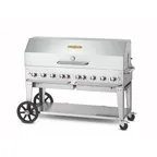 image of Crown Verity CV-MCB-60-SI50/100-1RDP 60" Outdoor Grill, Single Roll Dome Pkg, 50-100 lb. LP Tank