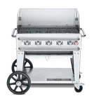 image of Crown Verity CV-RCB-36WGP 36" Pro Series LP Gas Outdoor Rentall Grill, Wind Guard Pkg, 79.500 BTU