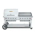 image of Crown Verity CV-RCB-72RGP-SI50/100 72" Outdoor Rentall Grill, Griddle/Roll Dome Pkg, 50-100 lb. Tank