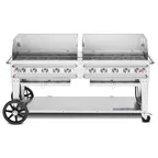 image of Crown Verity CV-RCB-72WGP 72" Pro Series Outdoor Rentall Grill, Wind Guard Pkg, 159.000 BTU
