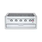 image of Crown Verity IBI36-GO 36" Built-In Outdoor Charbroiler/Grill Only, 5 Burners, 79.250 BTU