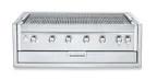 image of Crown Verity IBI42-GO-FLT 42" Built-In Outdoor Charbroiler/Grill Only, 6 Burners, Light Pkg