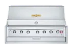 image of Crown Verity IBI42-LT 42" Built-In Outdoor Grill/Charbroiler, 6 Burners, Roll Dome and Light Pkg