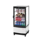 image of Turbo Air CRT-77-1R-N 16" Self Service Countertop Refrigerated Display Case with Hinged Glass Door, 3 Shelves - 3 cu. Ft.