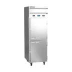 image of Beverage Air CT12-12HC-1HS 26" 1-Section Convertible Refrigerator Freezer, 2 Half Solid Doors, 18 cu. ft.