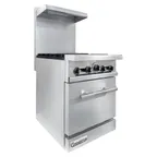 image of Connerton CN24-4 24" Gas Restaurant Range, (1) Standard Oven, (4) Open Burners