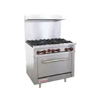 image of Connerton CN36-36G 36" Gas Restaurant Range, (1) Standard Oven, (1) Griddle