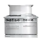 image of Connerton CN48-8-2OV 48" Gas Restaurant Range, (2) Standard Ovens, (8) Open Burners