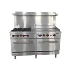 image of Connerton CN60-4-36G 60" Gas Restaurant Range, (2) Ovens, (4) Burners, (1) 36" Griddle