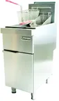 image of Connerton CSG-F4A 15" Full Pot Floor Model Gas Fryer w/ 50-lb Capacity, 2 Baskets, Basket Hangers