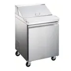 image of Connerton GP-29 29" 1-Door Refrigerated Sandwich and Salad Prep Table, 7.5 cu. ft.