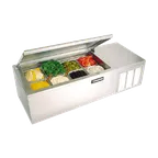 image of Delfield CTP 8146-NBP 46" Raised Condiment Rail, 4 Pan Capacity