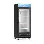 image of Coldline D10-B - 8.5 cu ft Glass Door Freezer, 26" Wide, Black Exterior, 1/4 HP, Temp Control