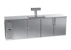 image of Krowne DB108 108" Draft Beer Cooler w/ 4 Kegs, (1) 5-Tap Tower, Four-Section