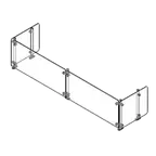 image of Delfield DCFSSS Flexishield™ Food Shield, Slicer Style, Glass Front, Glass Ends
