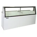 image of Master-Bilt DD-66L 69" Low Glass Ice Cream Dipping Cabinet w/ Sneeze Guard