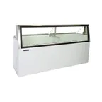 image of Master-Bilt DD-88L 90" Low Glass Ice Cream Dipping Cabinet w/ Sneeze Guard