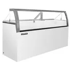 image of Master-Bilt DD-88LCG 90" Low Ice Cream Dipping Cabinet w/ Curved Sneeze Guard