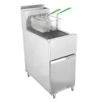 image of Frymaster/Dean SR162G 20" Floor Model Super Runner Gas Fryer with 75 lbs, 150.000 BTU