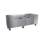 image of Delfield 186114BUCMP 114" 3-Section Worktop Refrigerator w/ 3 Doors, 33 cu. ft.