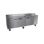 image of Delfield 18691BSTMP 91" 3-Section Worktop Refrigerator w/ 3 Doors, 24.5 cu. ft.