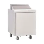 image of Delfield 4427NP-8 27" One Section Refrigerated Sandwich / Salad Prep Table w/ 1 Door, 8 Pans