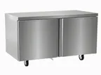 image of Delfield 4564NP 64" 2-Section Worktop Freezer w/ 2 Doors, 19.7 cu. ft.