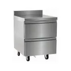 image of Delfield STD4527NP 27" 1-Section Worktop Freezer w/ 2 Drawers, 4" Backsplash, 7.14 cu. ft.