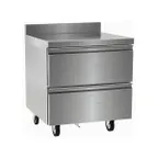image of Delfield STD4532NP 32" 1-Section Worktop Freezer w/ 2 Drawers, 4" Backsplash, 8.8 cu. ft.