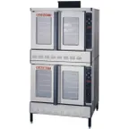 image of Blodgett DFG-100 DBL Double Deck Full Size Gas Convection Oven w/ Standard Depth, Solid State Digital Controls, 110.000 BTU