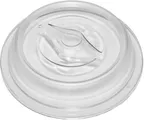 image of Dinex DX01210001 Hollow Cover, 9" Dia X 2" H Clear Polyamide Venting Fits 9" Bases TA3/MOCII - 1/Case