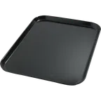 image of Dinex DX1089I03 - 14" x 18" Rectangular Onyx Black Fiberglass Tray, Size I, Fast Food Service - Case