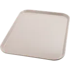 image of Dinex DX1089M31 Tray - 15" X 20" Rectangular Flat Fiberglass, Size M, Brown Latte - 1/Case