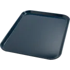 image of Dinex DX1089M50 - 15" x 20" Medium Rectangular Flat Fiberglass Tray, Midnight Blue - 1/Case