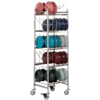 image of Dinex DX1173X50 Stainless Steel TMP Drying & Storage Cart - Holds 50 Domes