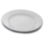 image of Dinex DX5ACBP02A - 5-1/2" Round China Plate, Bright White, Wide Rim, Dishwasher Safe, Sold Per Case