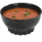 image of Dinex DX9300B03 Tropez Convection Thermal Bowl, 9 Oz, Black Resin High‑Temp Plastic - 48/Case