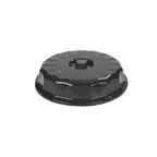 image of Dinex DX9407B03 Tropez Entree Dome, Black Plastic, Fits 6-13/16" to 7-3/4" Bases, Resin, 12/Case