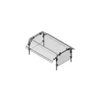 image of Dinex DXD3180P Sneeze Guard, 3-Well, 47-7/8"W X 37-9/11"D X 22"H, Stationary