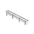 image of Dinex DXIESR10 Tray Make-Up Conveyor, Pvc Rollers, 10' Section