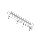 image of Dinex DXIESSB10 Tray Make-Up Conveyor, Lexan Slat Belt, 10' Section