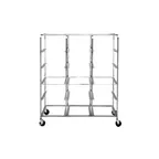 image of Dinex DXIRDSD9150 Stainless Steel Dome Storage Rack w/ 150 Dome Capacity, for 9" Dome Covers