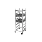 image of Dinex DXP208 Aluminum Silver Glass Rack w/ (8) Pan Capacity, 8" Spacing