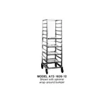 image of Dinex DXPA72182612 End Loading Mobile Full Height Pan Rack w/ Slides for (12) 18" x 26" Pans