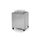 image of Dinex DXPACST2020 Mobile Cup & Glass Dispenser Rack with 425 Plastic Tumblers