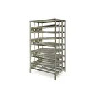 image of Dinex DXPCSR84 Aluminum Can Rack, (84) #10 Cans, 4" Casters