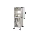 image of Dinex DXPER18R Silver Enclosed Right-Hinged Rack Display Cabinet - (18) 18" x 26" Sheet Pans