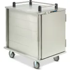 image of Dinex DXPICTPT10 10 Tray TQ Economy Meal Delivery Cart w/ 1 Compartment, 1 Door, Pass Thru