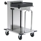 image of Dinex DXPIDT1C1321 Mobile Tray Dispenser, Maximum Tray Size 13" X 21"